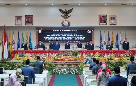 Rapat Paripurna DPRD Provinsi Lampung Dalam Rangka Pidato Sambutan Gubernur Lampung Periode 2025