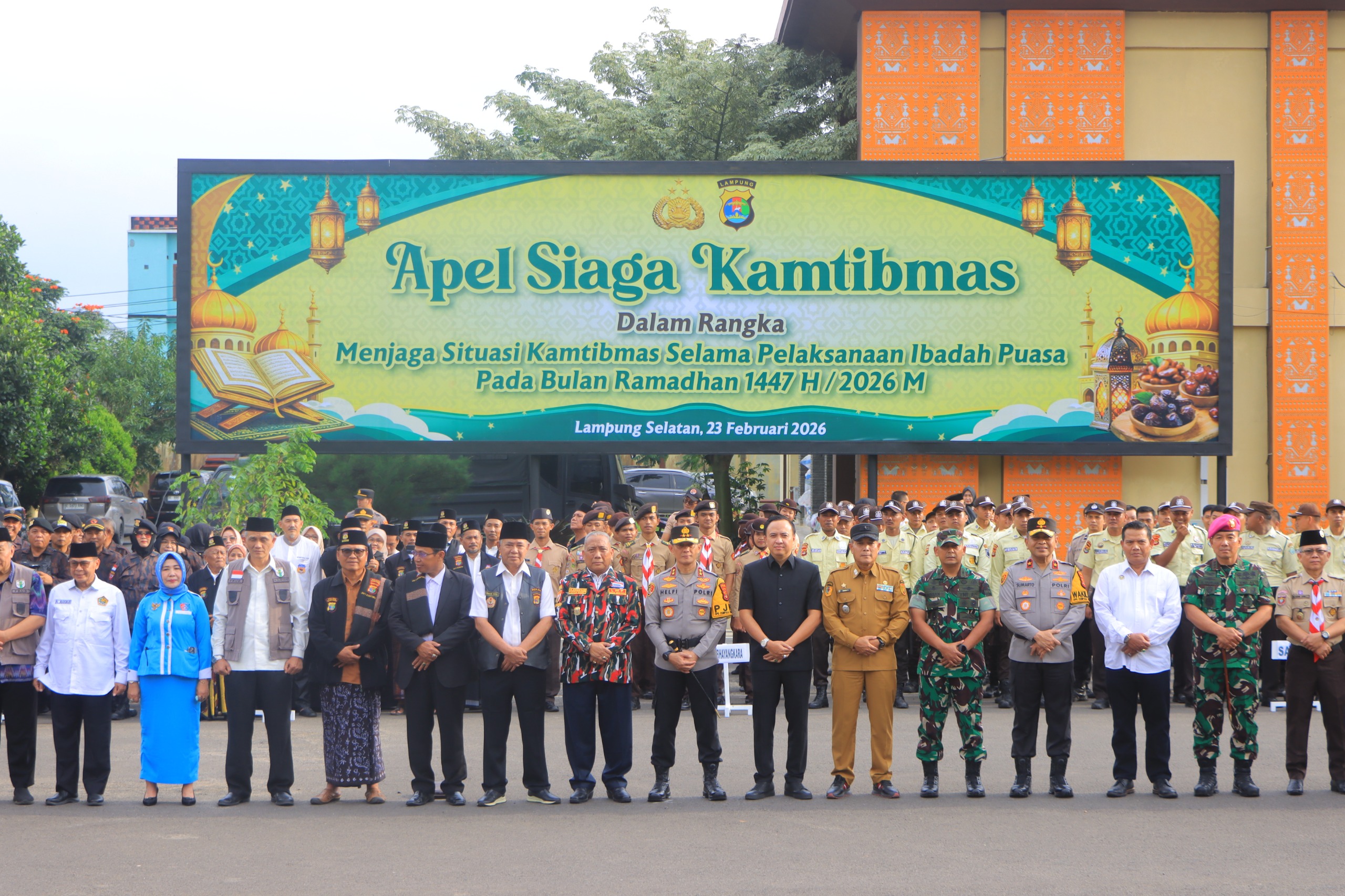 PEMPROV LAMPUNG DUKUNG APEL SIAGA KAMTIBMAS RAMADAN 1447 H DI POLDA LAMPUNG, PERKUAT KOMITMEN BERSAMA JAGA KEAMANAN DAN KETERTIBAN SELAMA BULAN SUCI HINGGA IDULFITRI
