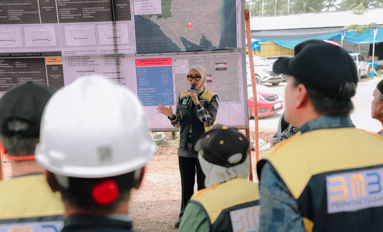 Wagub Jihan Nurlela Groundbreaking Tiga Ruas Jalan di Pringsewu, Targetkan Kondisi Jalan Mantap 100 Persen pada Akhir 2029